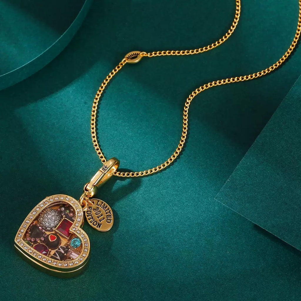 3D Jewelry Box Heart Pendant Necklace – Openable Zircon Locket